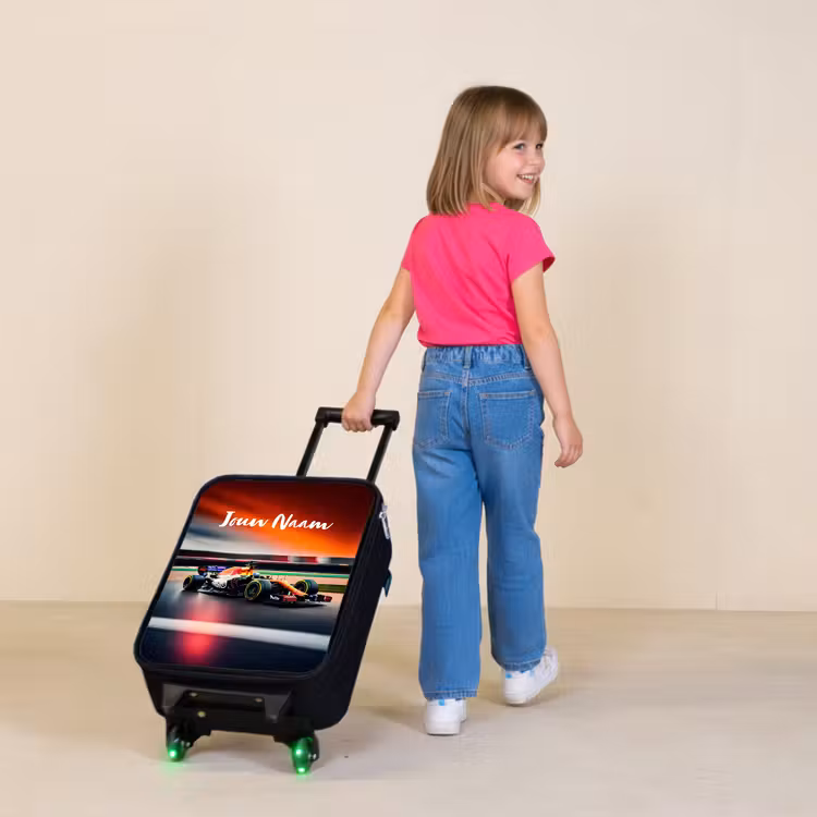 Furious F1 Kinderkoffer - Zwart klein -sfeer1
