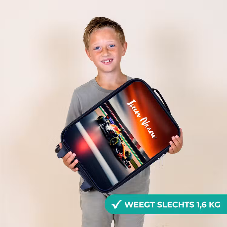 Furious F1 Kinderkoffer - Zwart klein -sfeer4_NL