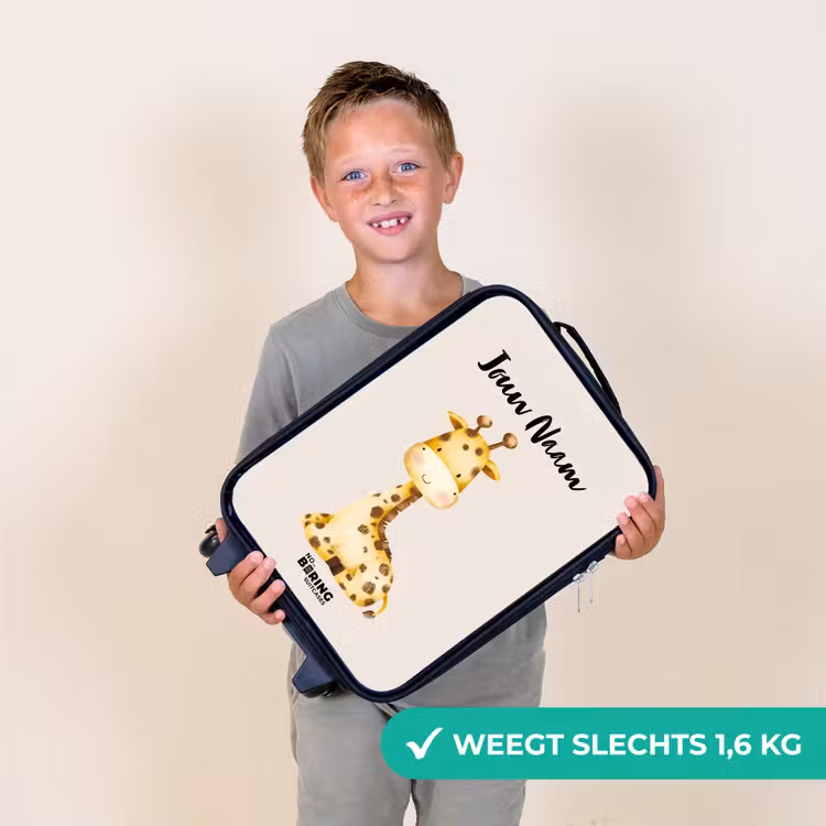 Gigi Giraffe Kinderkoffer - Zwart klein -sfeer4_NL