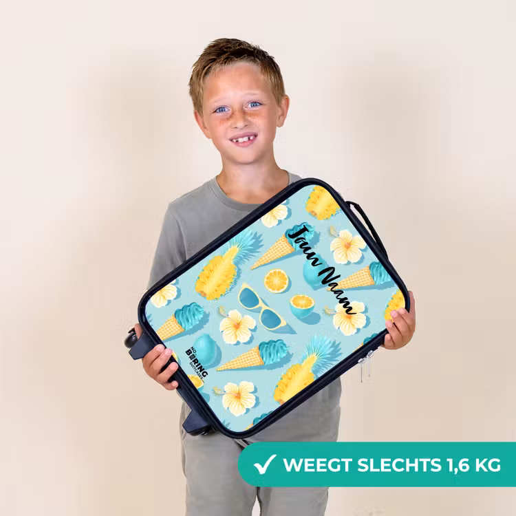 Ibiza icecream Kinderkoffer - Zwart klein -sfeer4_NL