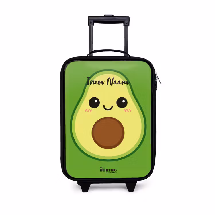 Kawai - Avocado - Groen Kinderkoffer - Zwart klein -3d