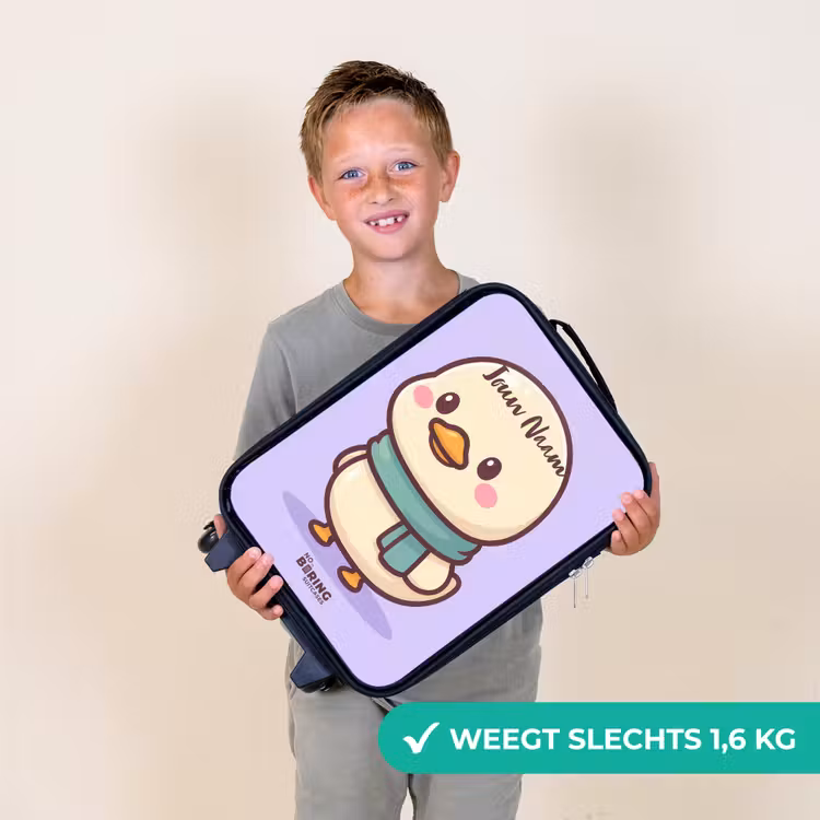 Kawai - Eend - Sjaal Kinderkoffer - Zwart klein -sfeer4_NL