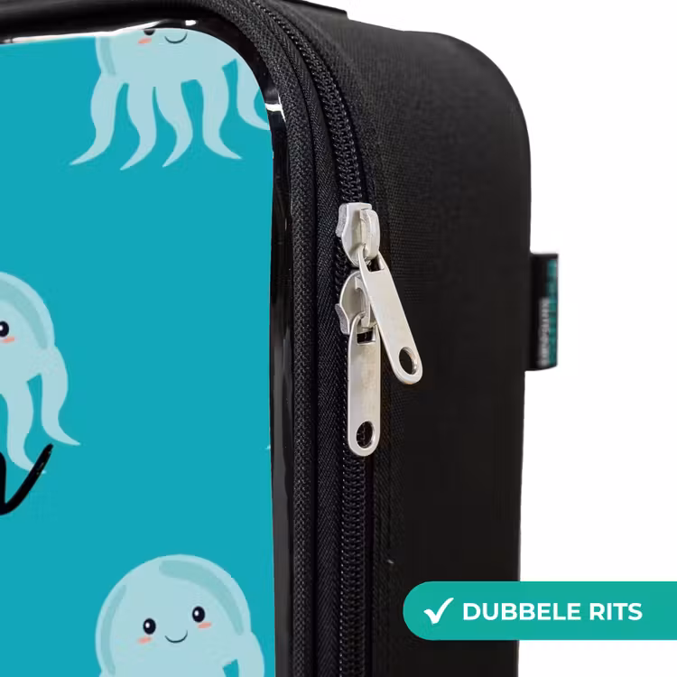 Kekke kwalletjes Kinderkoffer - Zwart klein -rits_NL