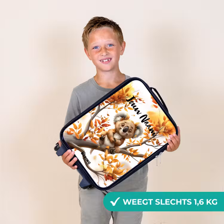 Kenny koala Kinderkoffer - Zwart klein -sfeer4_NL