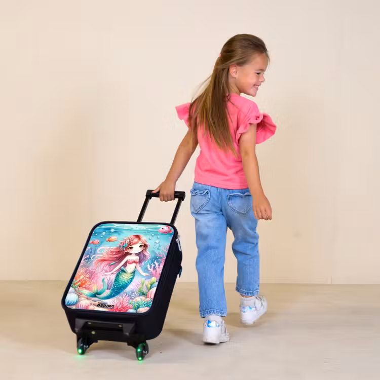 Kira kristalstaart Kinderkoffer - Zwart klein -sfeer1
