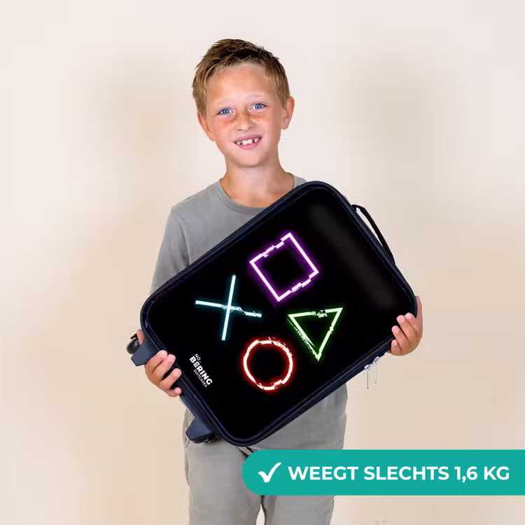Knoppen van een gameconsole Kinderkoffer - Zwart klein -sfeer4_NL