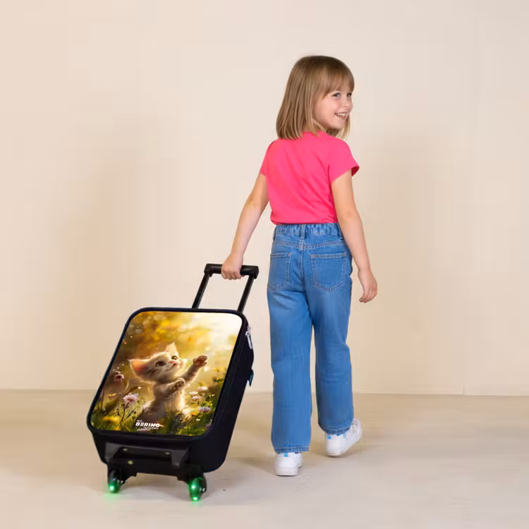 Koosje kitten Kinderkoffer - Zwart klein -sfeer1