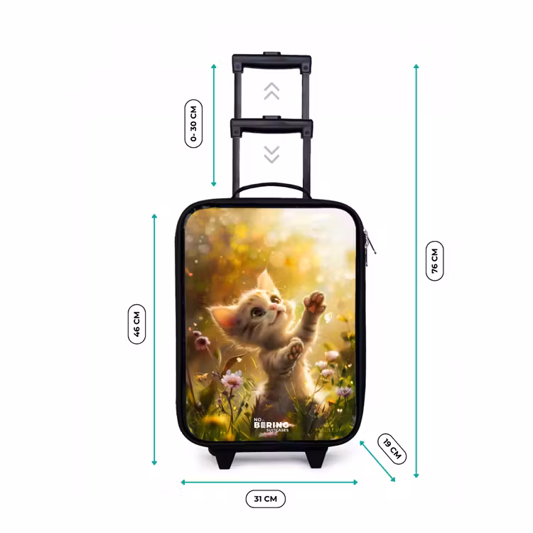 Koosje kitten Kinderkoffer - Zwart klein -productfoto_formaten