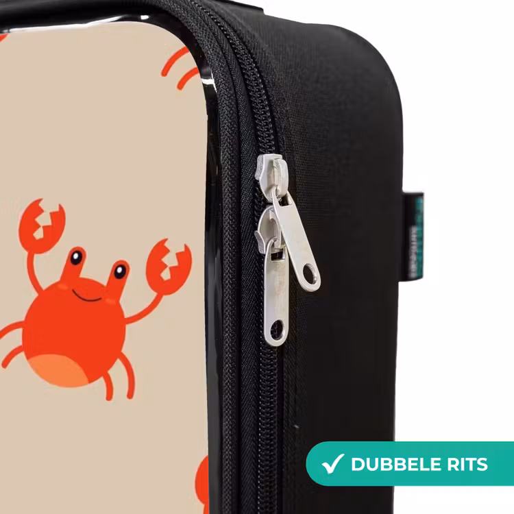 Krabbenkwestie Kinderkoffer - Zwart klein -rits_NL