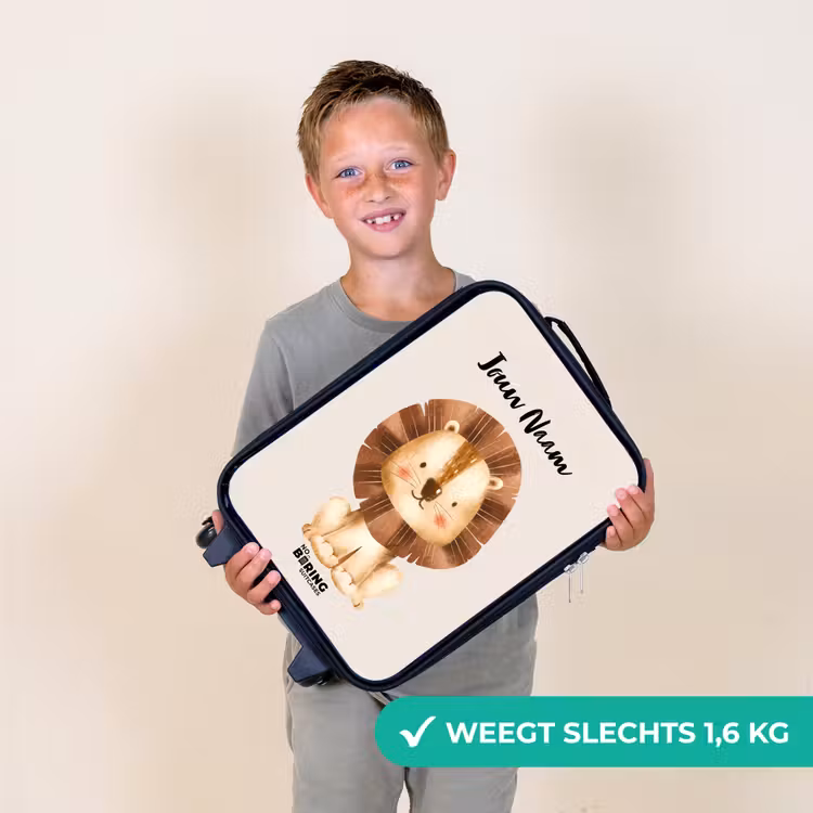 Lamar Leeuw Kinderkoffer - Zwart klein -sfeer4_NL