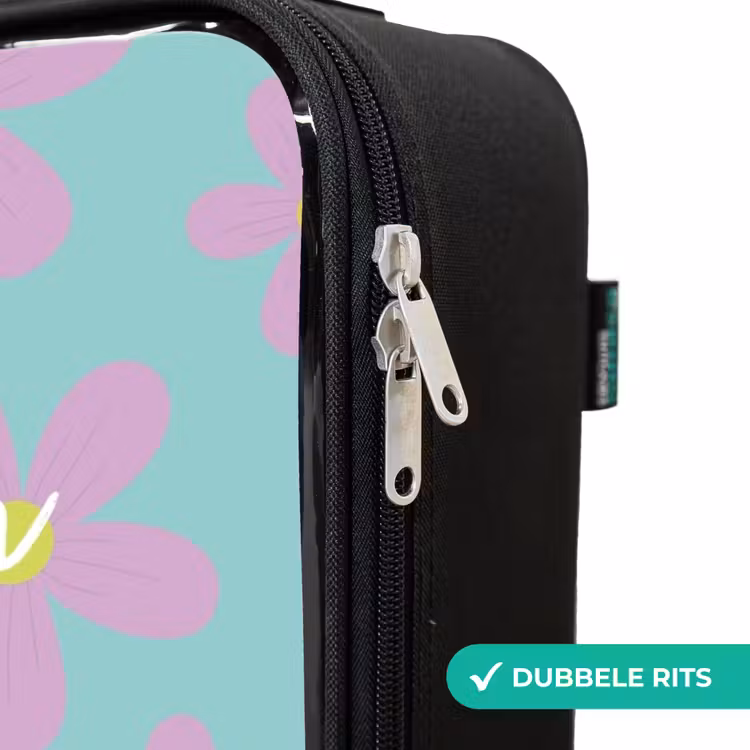 Madeliefjesmania mint Kinderkoffer - Zwart klein -rits_NL