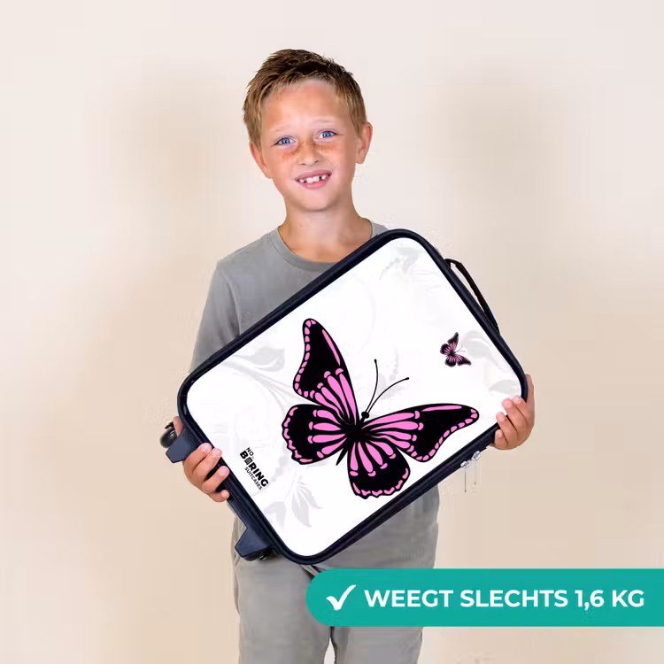 Magenta monarch Kinderkoffer - Zwart klein -sfeer4_NL