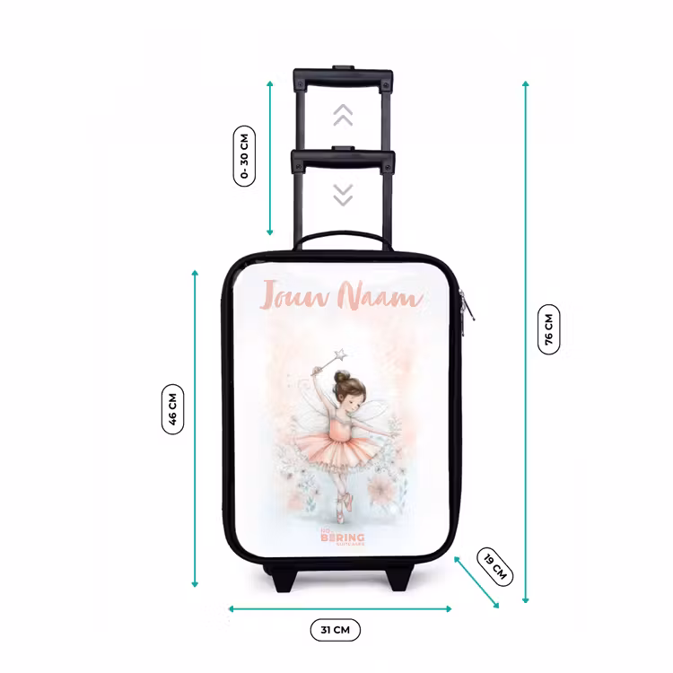 Ballerina - Elf - Fee Kinderkoffer - Zwart klein -productfoto_formaten
