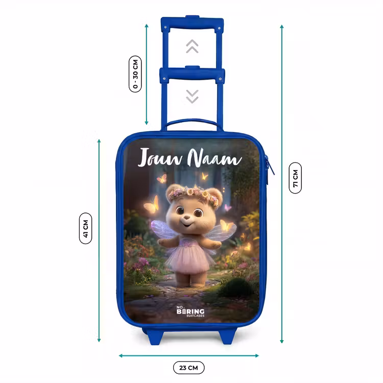 Beer - Vlinders - Bos - Fairy Kinderkoffer - Blauw klein -productfoto_formaten