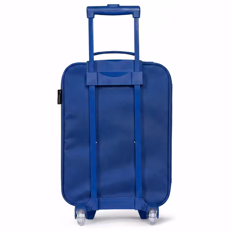 Hartjes - Patroon - Roze Kinderkoffer - Blauw klein -achterkant