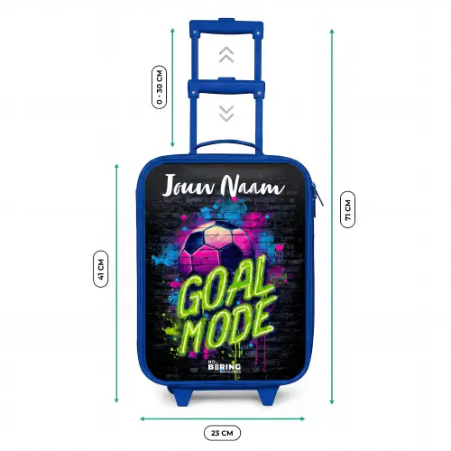 Neon - Graffiti - Voetbal - Kleurrijk Kinderkoffer - Blauw klein -productfoto_formaten