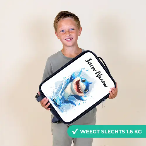 Haai - Tanden - Water Kinderkoffer - Zwart klein -sfeer4_NL