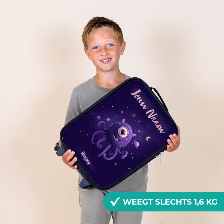 Kosmisch tentakelmonster Kinderkoffer - Zwart klein -sfeer4_NL