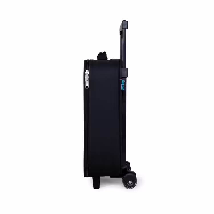 Maanwip met Pluizig Wezentje Kinderkoffer - Zwart klein -productfoto_zijkant