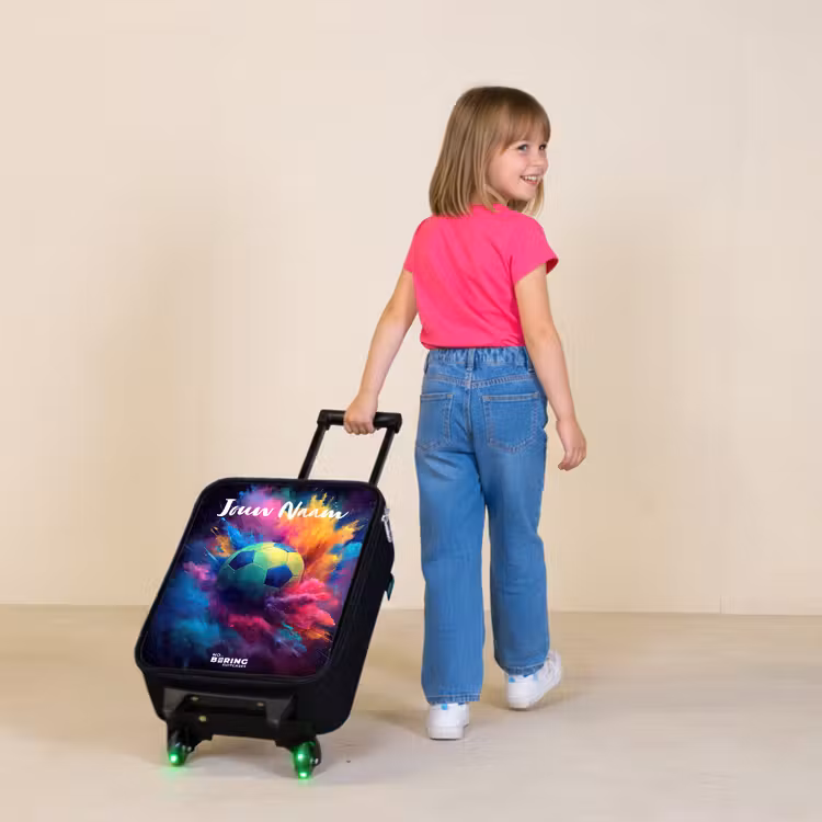 Neon - Bal - Kleurrijk Kinderkoffer - Zwart klein -sfeer1