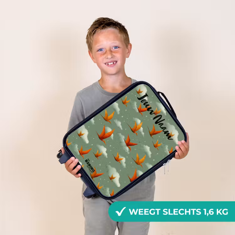 Patroon - Dino - Pterosaurussen Kinderkoffer - Zwart klein -sfeer4_NL