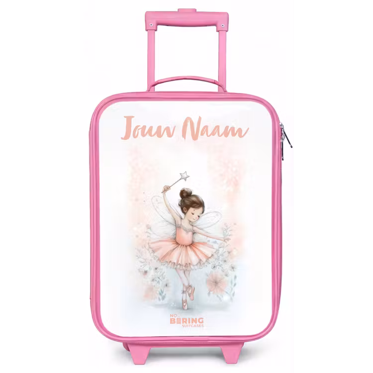 Ballerina - Elf - Fee Kinderkoffer - Roze klein -zz3dotto