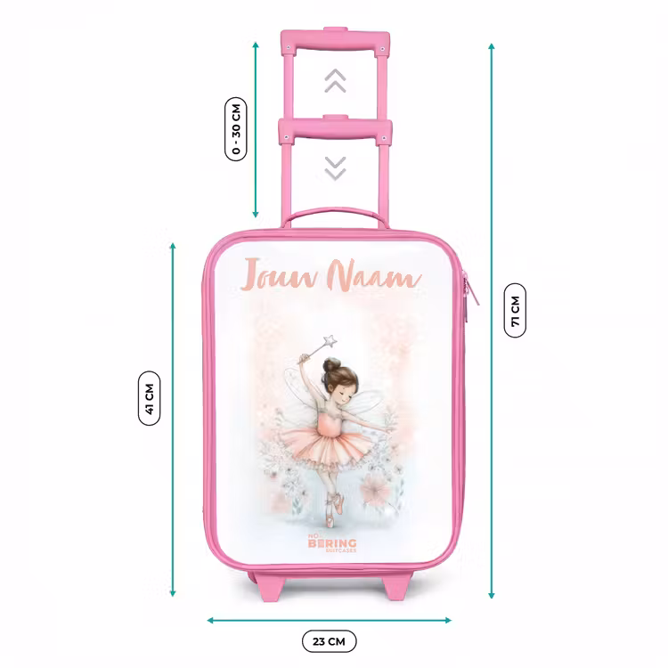 Ballerina - Elf - Fee Kinderkoffer - Roze klein -productfoto_formaten