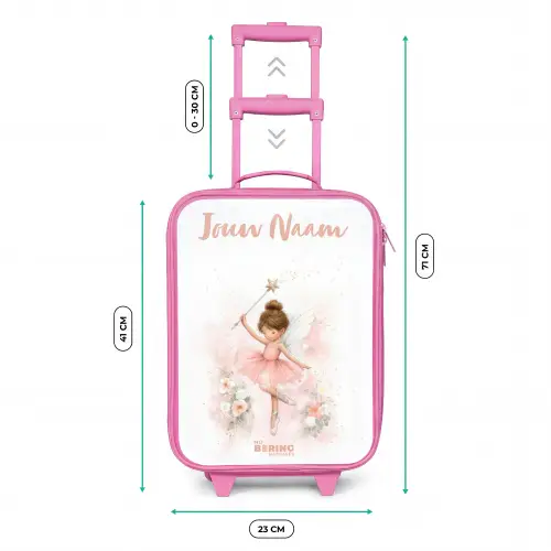 Ballerina fee in roze Kinderkoffer - Roze klein -productfoto_formaten