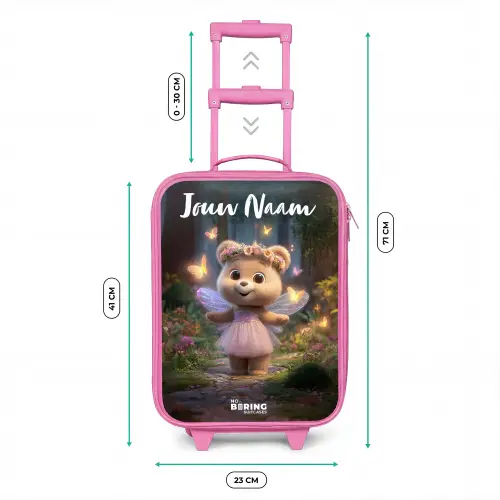 Beer - Vlinders - Bos - Fairy Kinderkoffer - Roze klein -productfoto_formaten