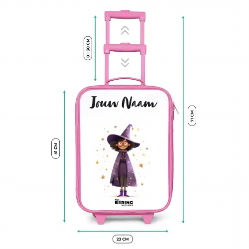 De paarse tovenaarsmantel Kinderkoffer - Roze klein -productfoto_formaten