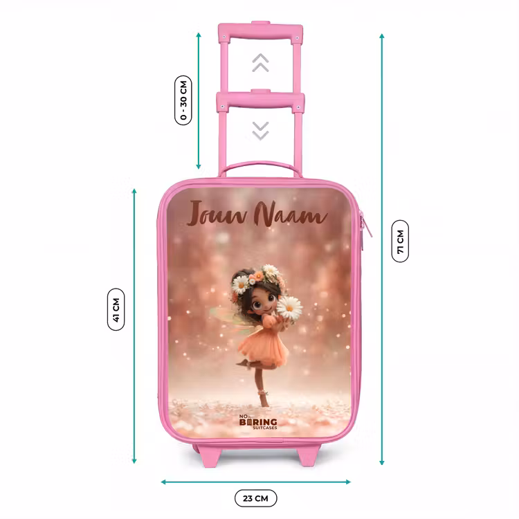 Fee met madeliefjes Kinderkoffer - Roze klein -productfoto_formaten