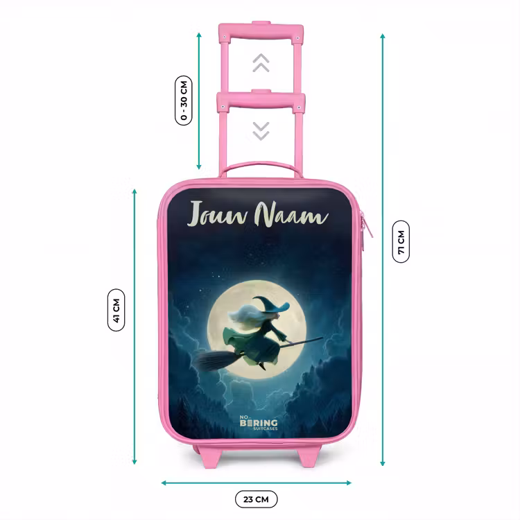 Nachtelijke Vlucht over het Woud Kinderkoffer - Roze klein -productfoto_formaten