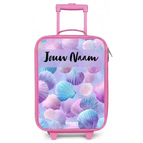 Schelpen - Paars - Blauw - Patroon Kinderkoffer - Roze klein -zz3dotto