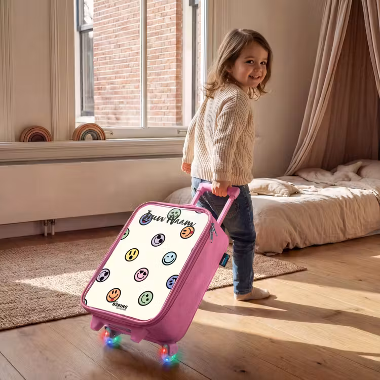 Speelse smiley-mix Kinderkoffer - Roze klein -sfeer1