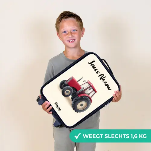 Tractor - Getekend - Rood Kinderkoffer - Zwart klein -sfeer4_NL