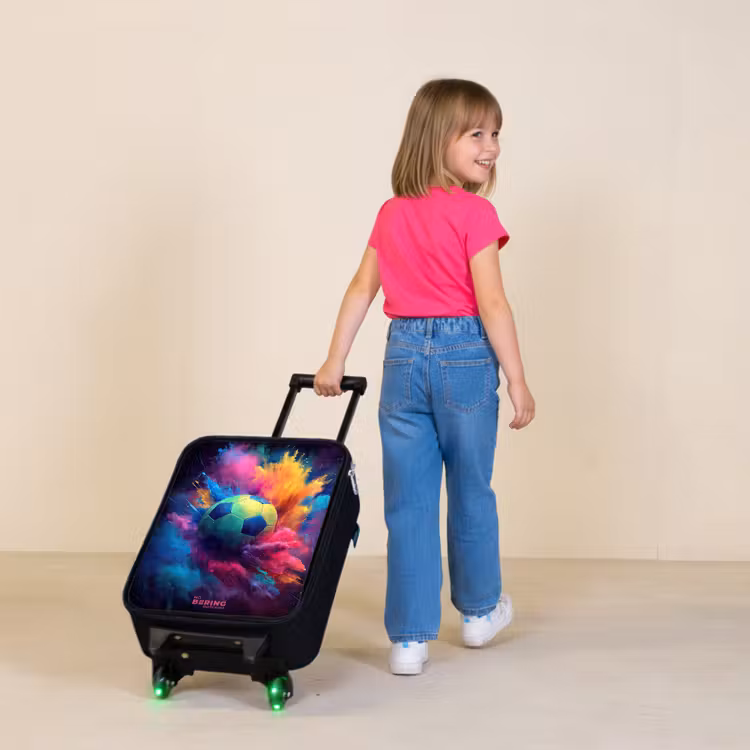 Neon - Bal - Kleurrijk Kinderkoffer - Zwart klein -sfeer1