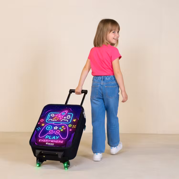 Neonbord met controller Kinderkoffer - Zwart klein -sfeer1