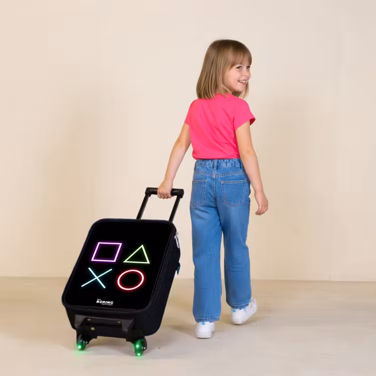 Neonverlicthe symbolen Kinderkoffer - Zwart klein -sfeer1