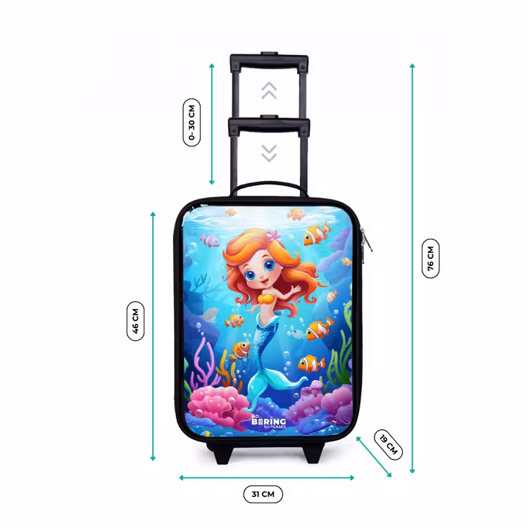 Olivia onderwater Kinderkoffer - Zwart klein -productfoto_formaten