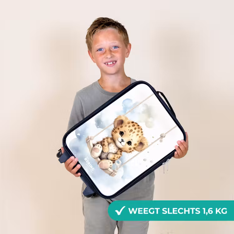 Perry panter Kinderkoffer - Zwart klein -sfeer4_NL