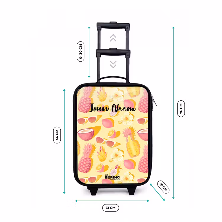 Pina colada Kinderkoffer - Zwart klein -productfoto_formaten