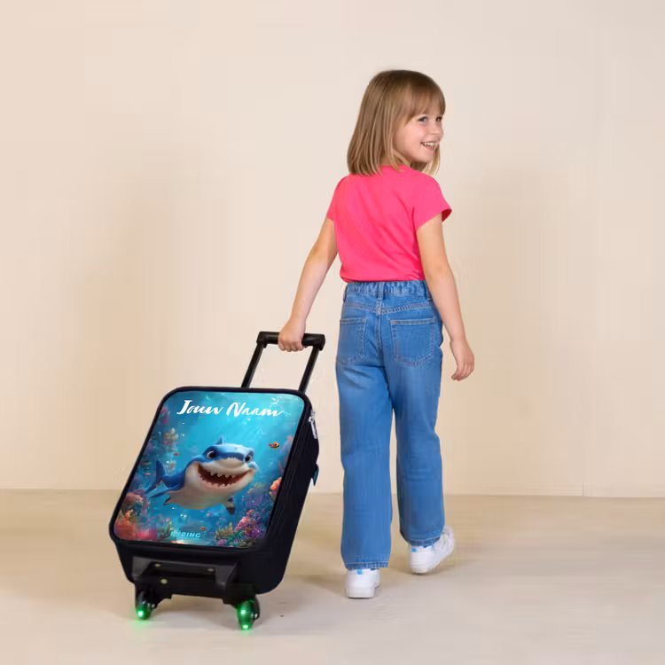 Rif - Koraal - Haai - Dier Kinderkoffer - Zwart klein -sfeer1