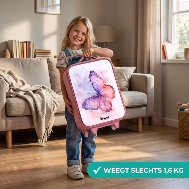 Aquarel aurora Kinderkoffer - Roze klein -sfeer2_NL
