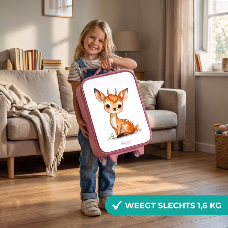 Baby hert Kinderkoffer - Roze klein -sfeer2_NL