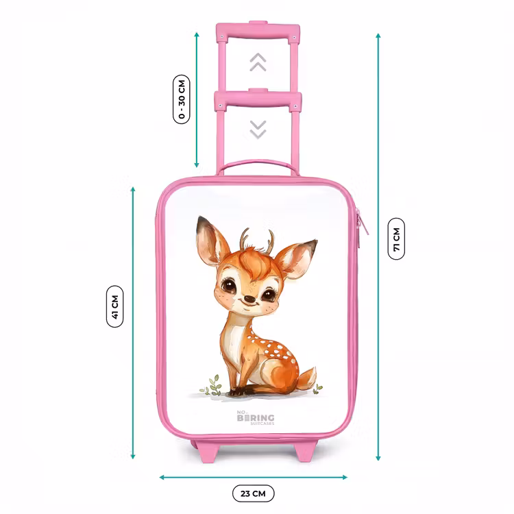 Baby hert Kinderkoffer - Roze klein -productfoto_formaten