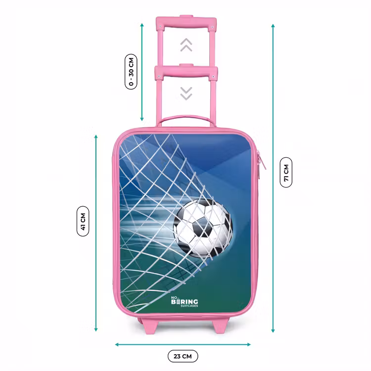 Bal in het goal Kinderkoffer - Roze klein -productfoto_formaten