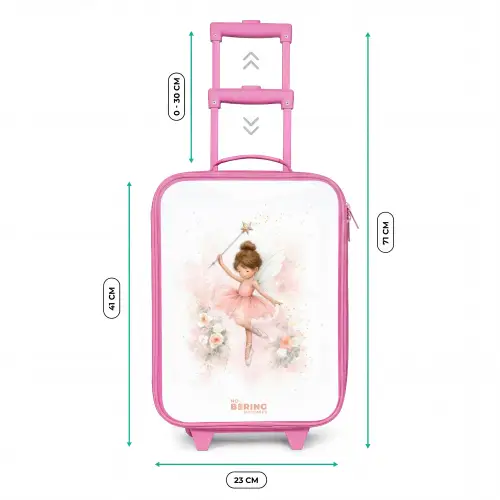 Ballerina fee in roze Kinderkoffer - Roze klein -productfoto_formaten