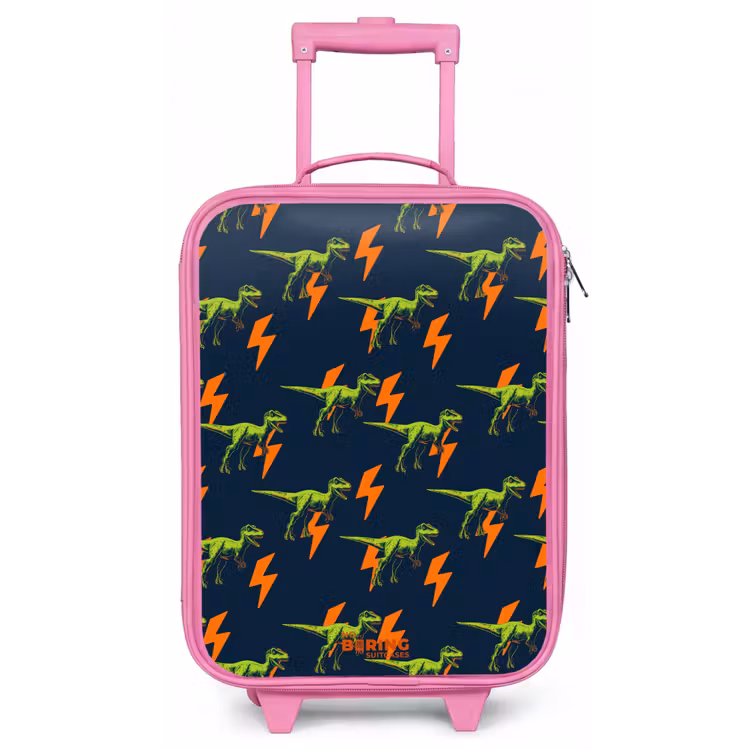 Bliksemsnelle raptors Kinderkoffer - Roze klein -zz3dotto