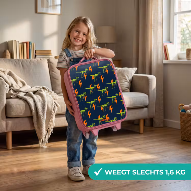 Bliksemsnelle raptors Kinderkoffer - Roze klein -sfeer2_NL
