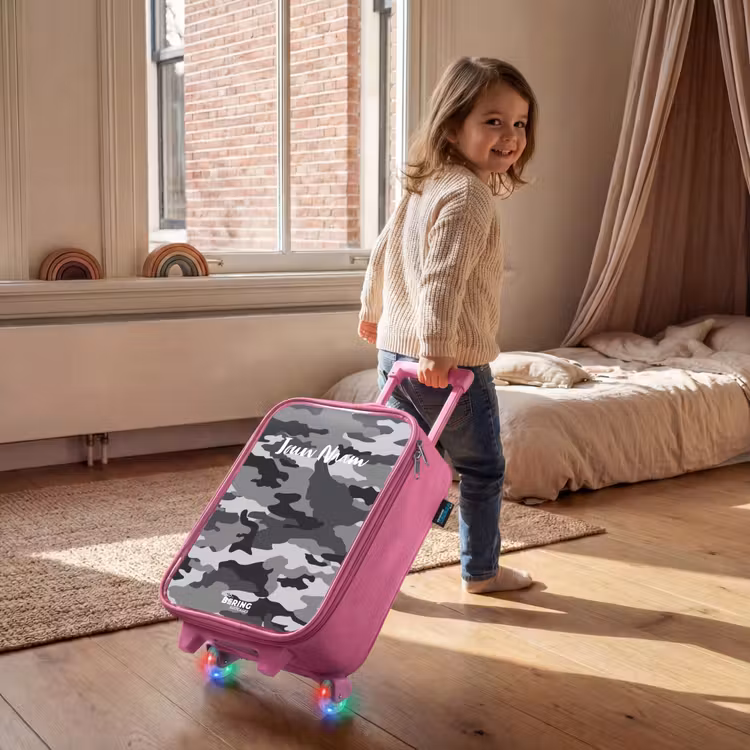 Camogrijs Kinderkoffer - Roze klein -sfeer1